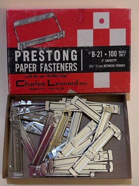 Vintage Prestong Paper Fasteners